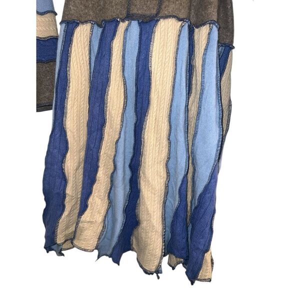 ✨Patchwork Colorblock Long Sz Medium Cardigan Sweater✨ - Picture 4 of 9